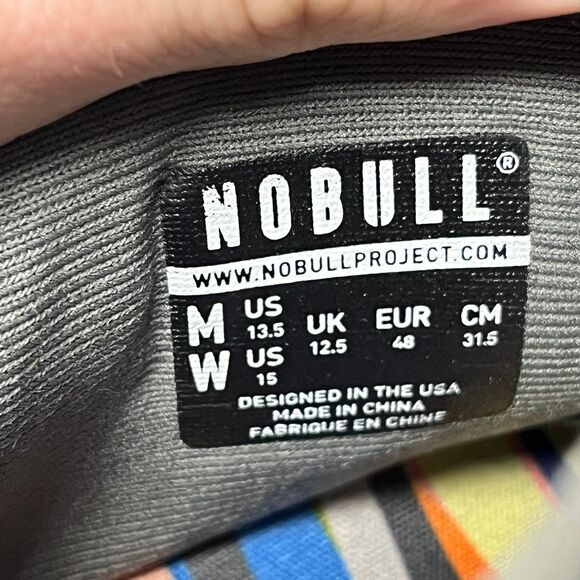 NOBULL Trainer Low Color Burst Cyber Monday Athletic Training Shoes Mens Sz 13.5